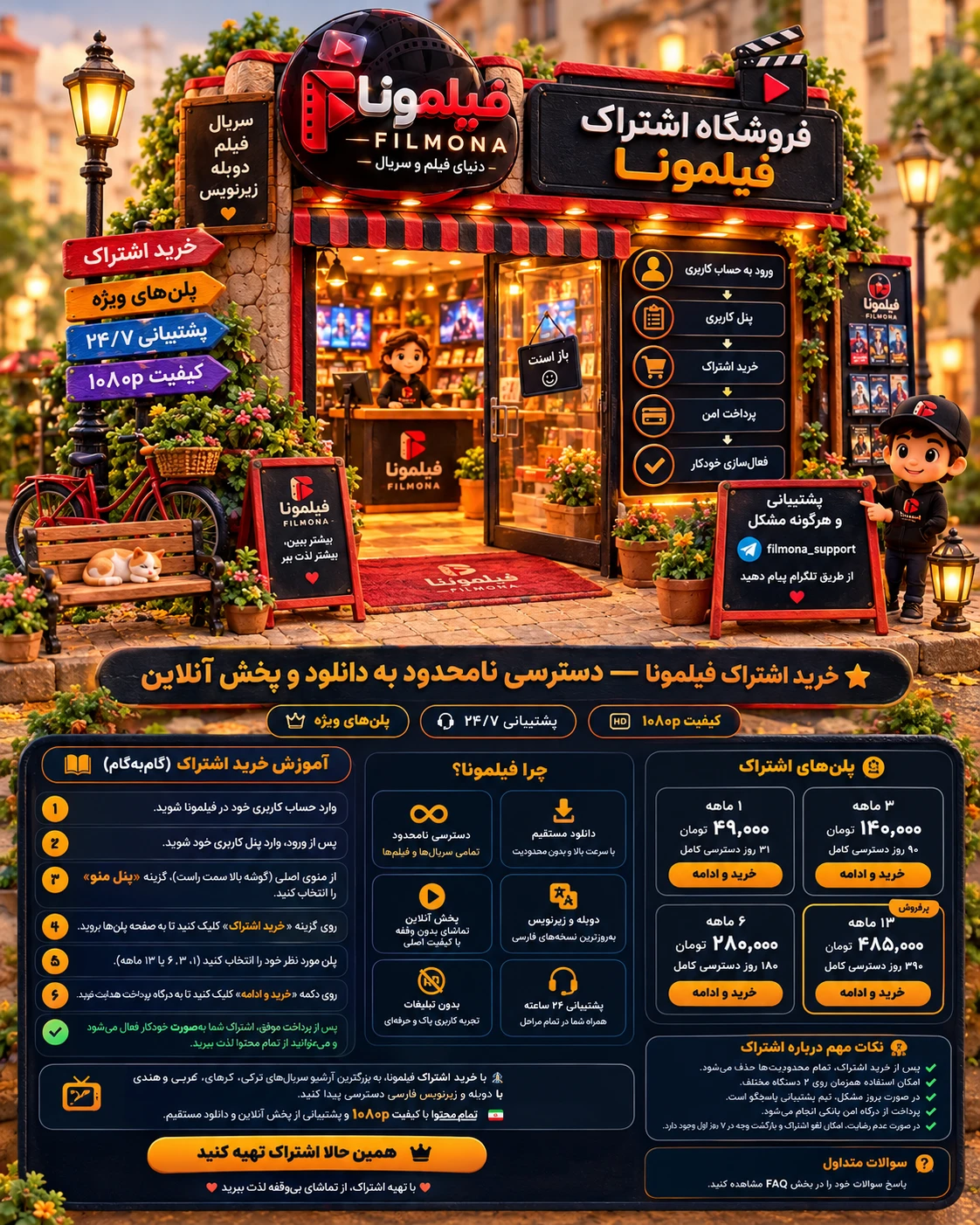 خرید اشتراک ویژه فیلمونا
